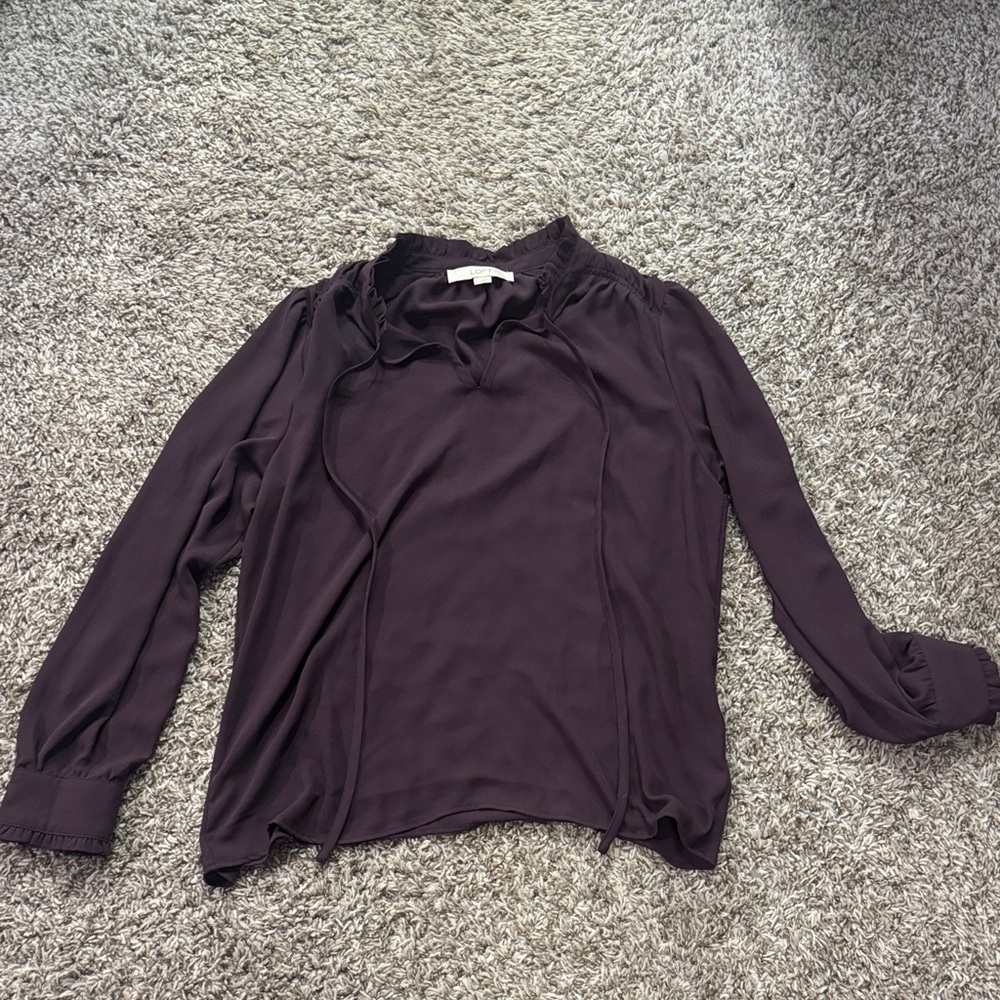 LOFT Deep Purple Women's Blouse